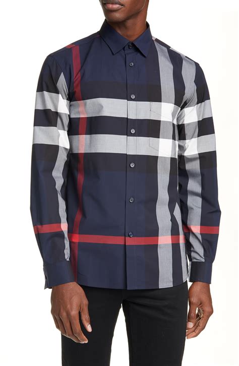 plaid burberry shirt|Burberry plaid shirt men's.